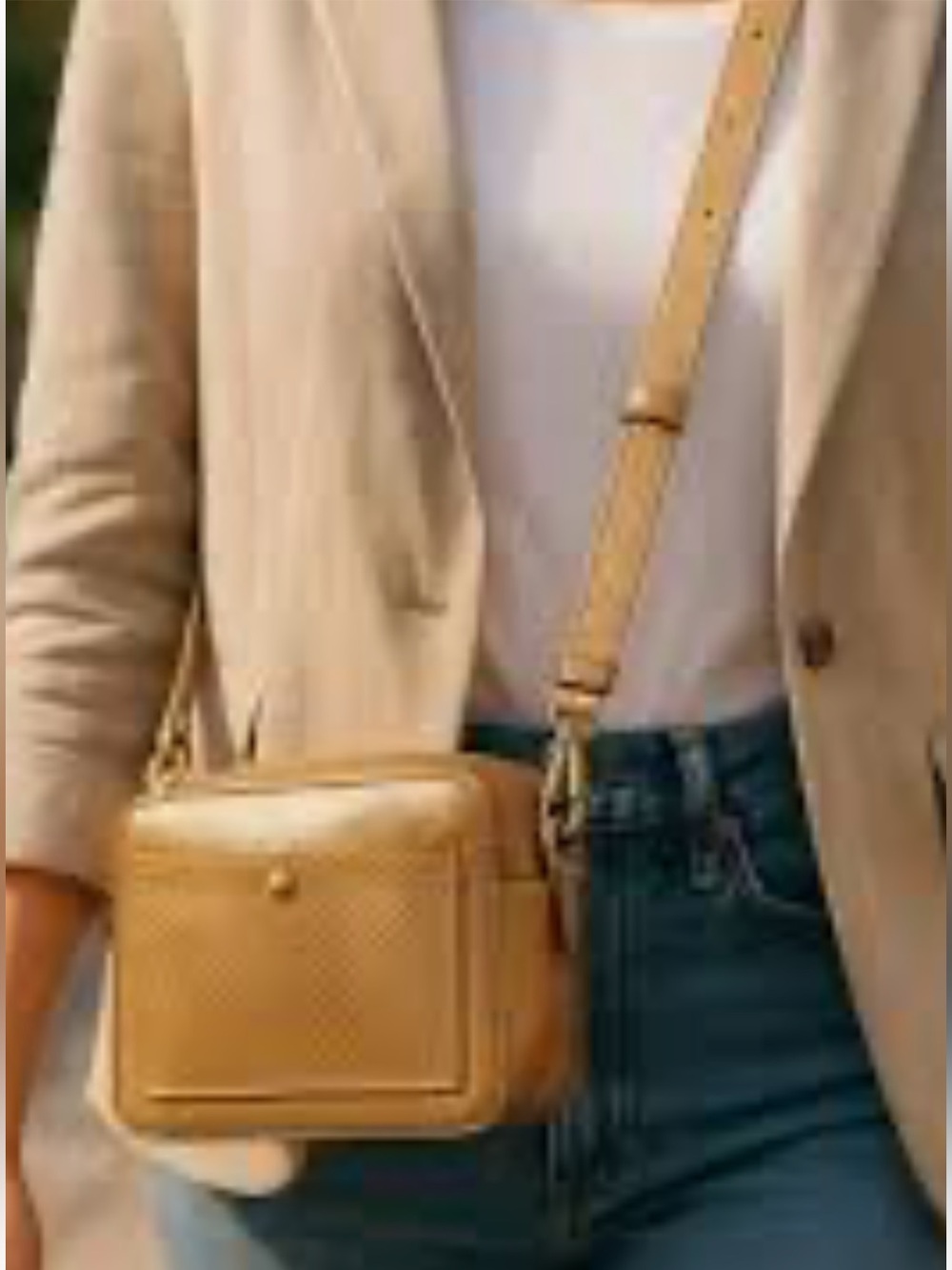 Madewell The Transport Camera Bag in English Saddle